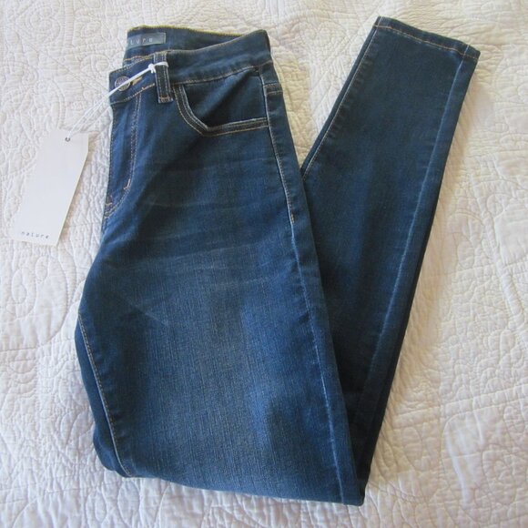 Nature Los Angeles Jeans 25 Curvy Super High Rise Blue - Picture 1 of 7